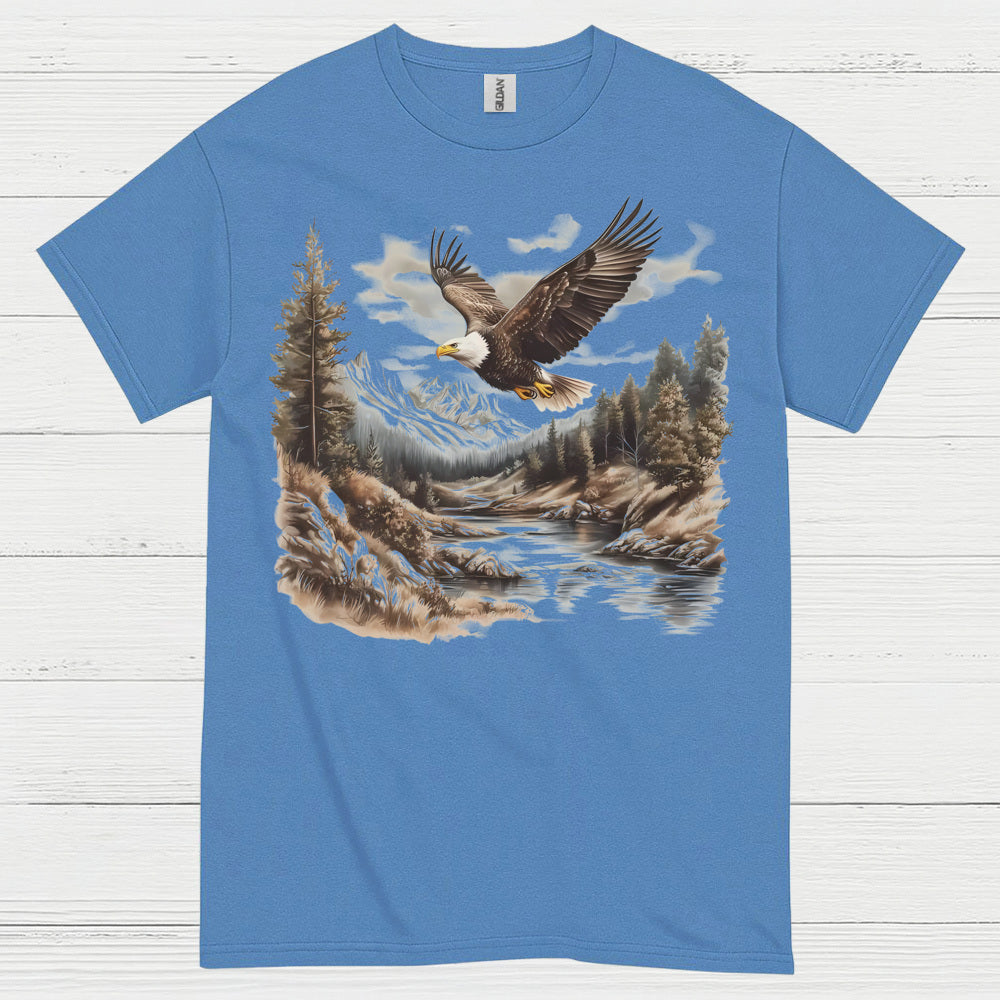 Vintage Bald Eagle Mountain River Wilderness T Shirt