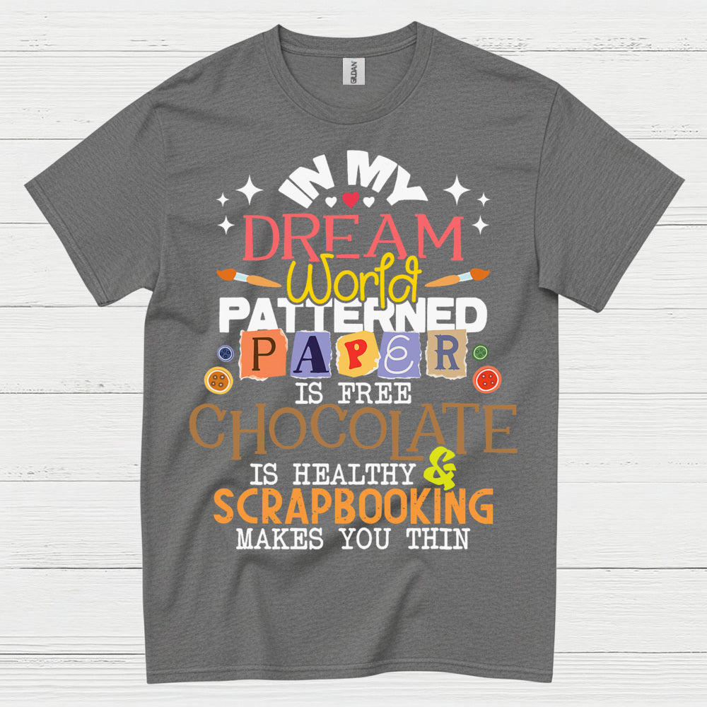 In My Dream World Patterned Paper Scrapbooking T Shirt