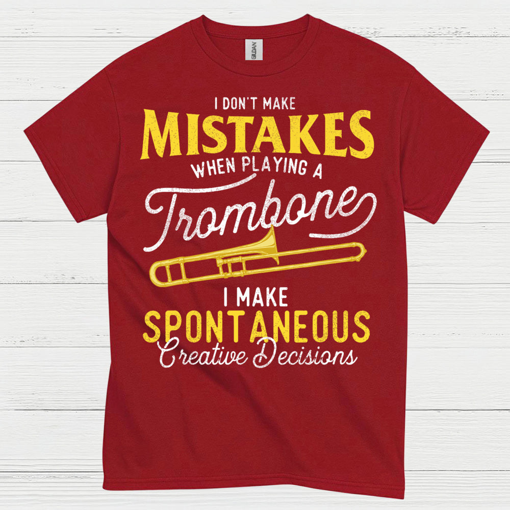 Spontaneous Trombone Player Funny T Shirt