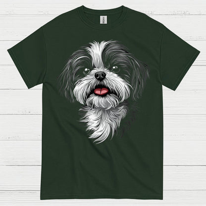 Cute Shih Tzu Portrait Graphic T Shirt