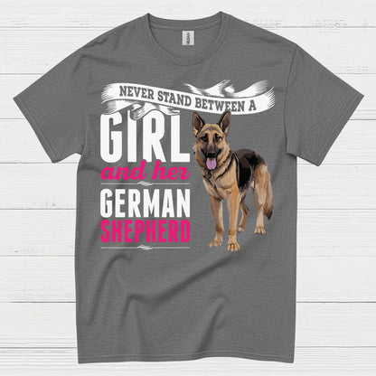 Never Stand Girl Shepherd T Shirt