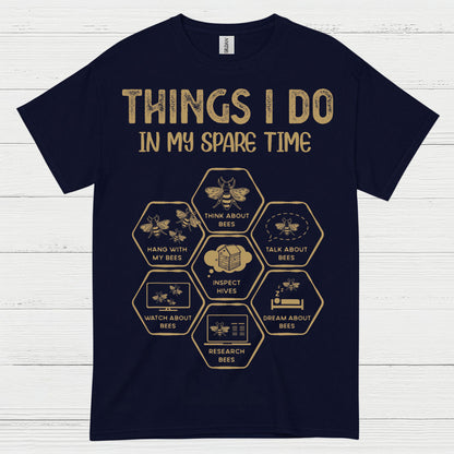 Bee Lover Spare Time Humor T Shirt