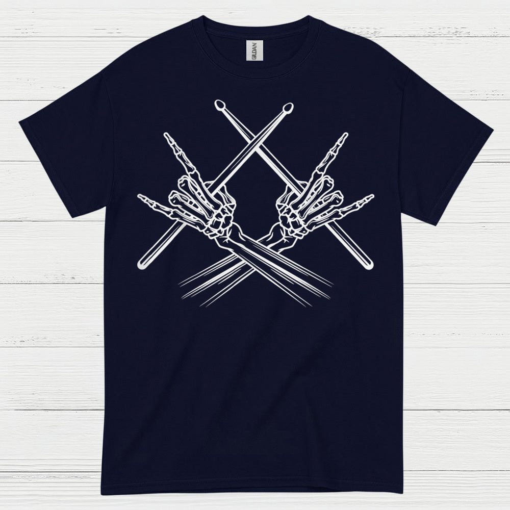 Skeleton Drummer T Shirt