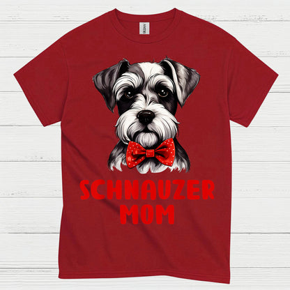 Schnauzer Mom Cute Dog Lover T Shirt