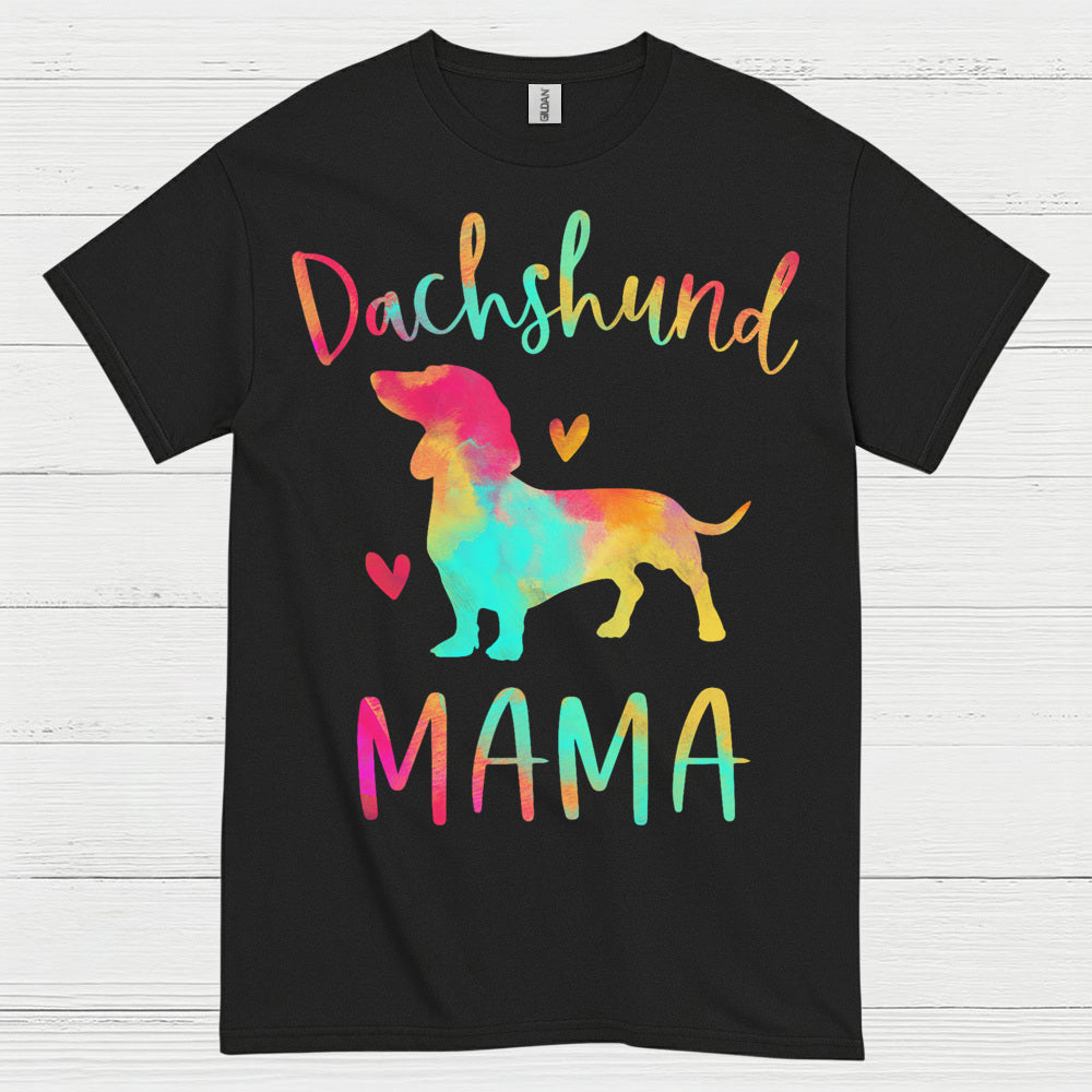Colorful Splash Dachshund Dog T Shirt