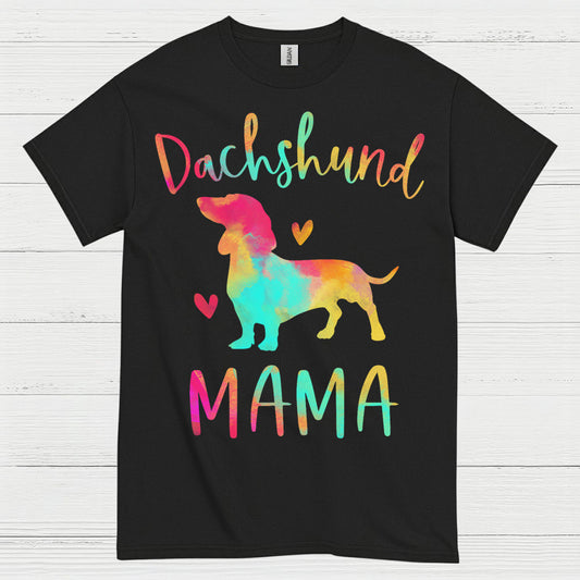 Colorful Splash Dachshund Dog T Shirt