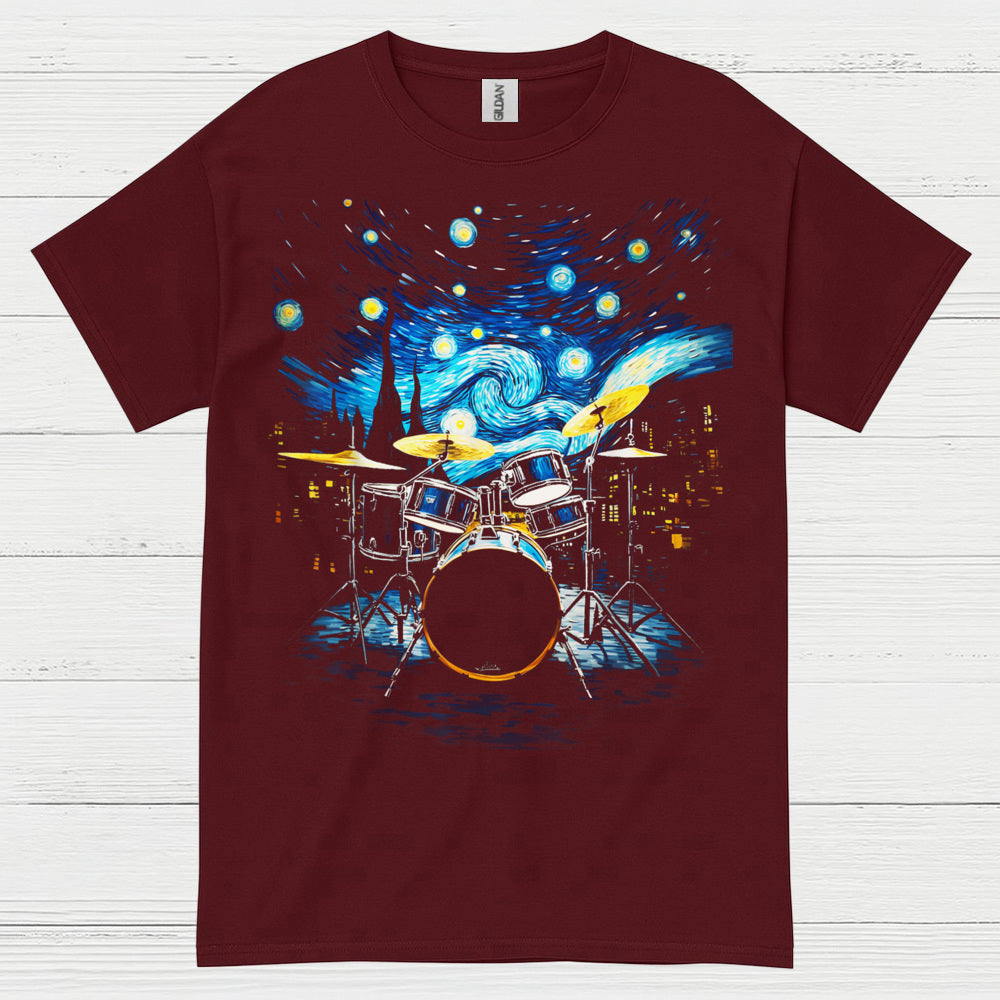 Starry Night Drummer T Shirt