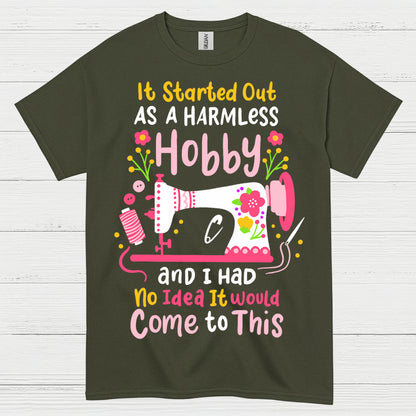 Harmless Hobby Sewing Humor T Shirt