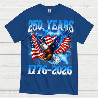 250 Years American Eagle Patriotic Independence T Shirt