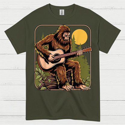 Bigfoot Guitar Player T Shirt