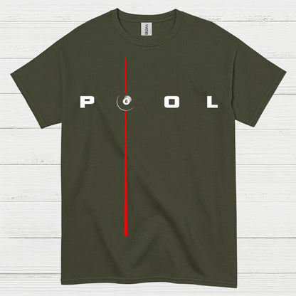 Minimal Pool Line 8 Ball T Shirt