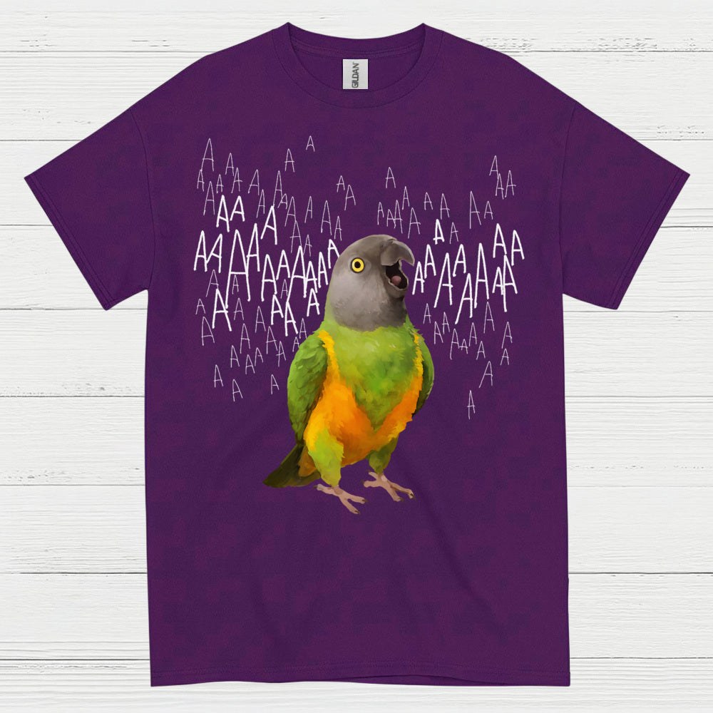 Screaming Parrot Funny T Shirt