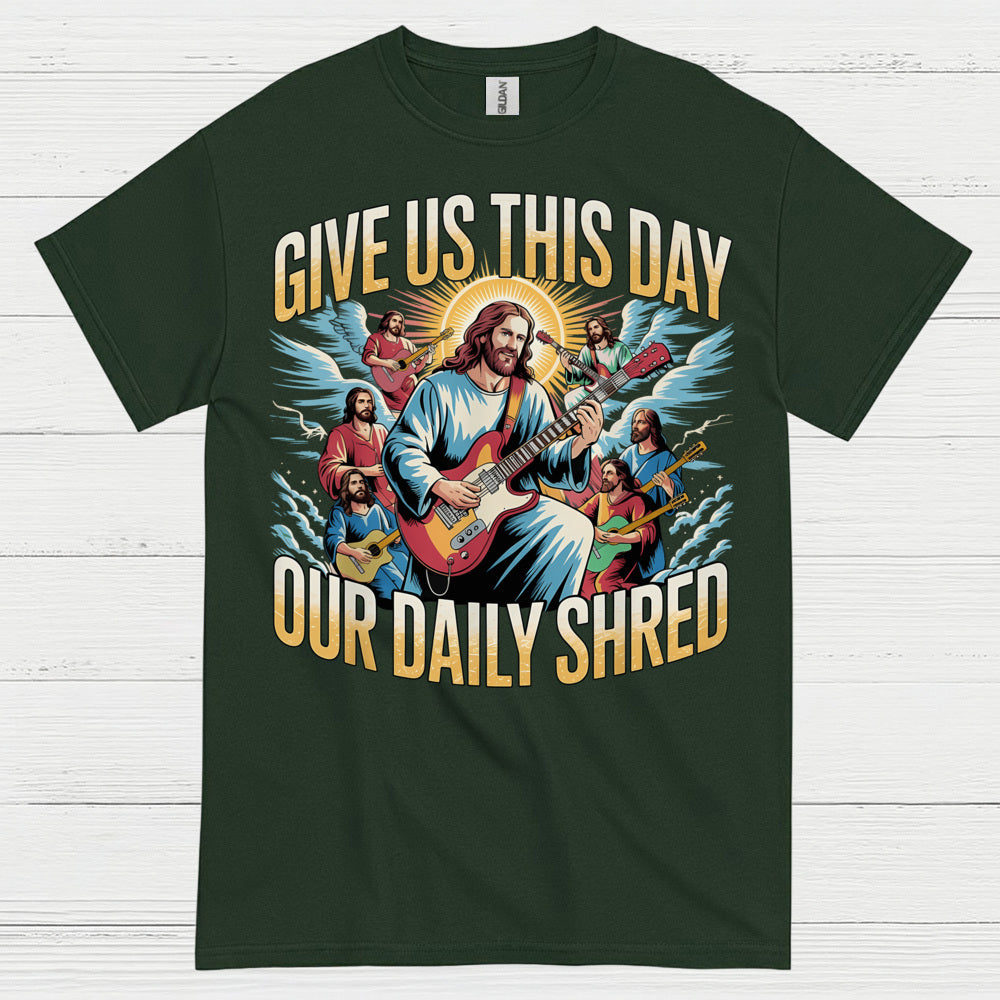 Give Us This Day Jesus Guitar T Shirt