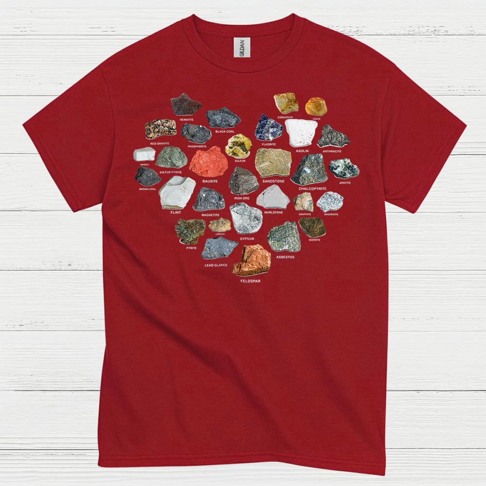 Rock And Mineral Identification Chart T Shirt