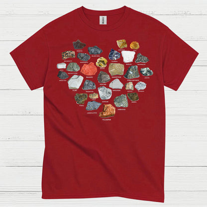 Rock And Mineral Identification Chart T Shirt