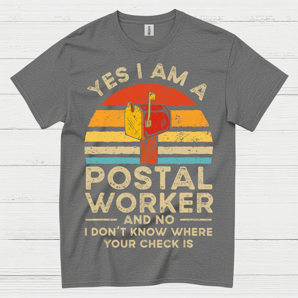 Vintage Postal Worker Humor T Shirt