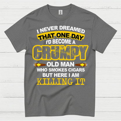 Grumpy Old Man Who Smokes Cigars T Shirt