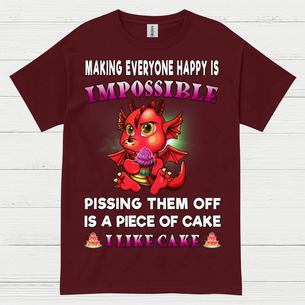 Funny Cake Dragon T Shirt