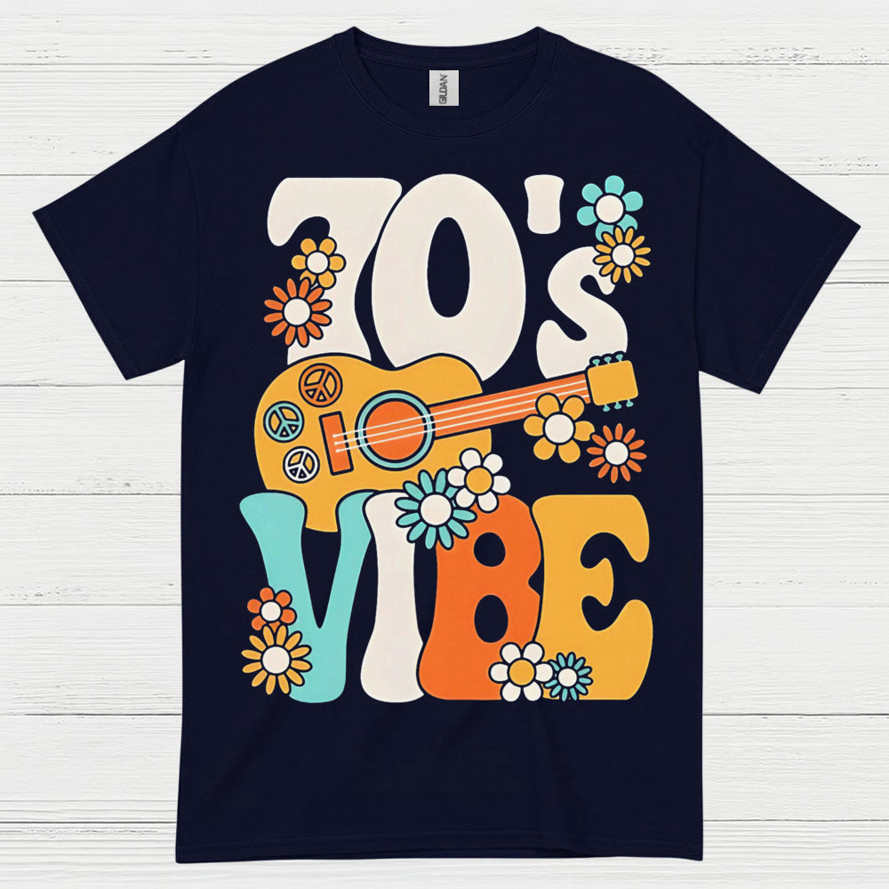 70s Vibe Retro Guitar T Shirt