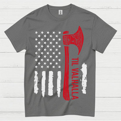 Til Valhalla American Viking T Shirt