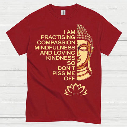 Practicing Compassion Mindfulness Quote T Shirt
