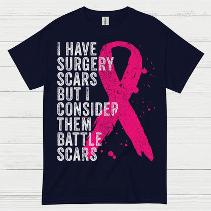 Breast Cancer Battle Scars Survivor T Shirt