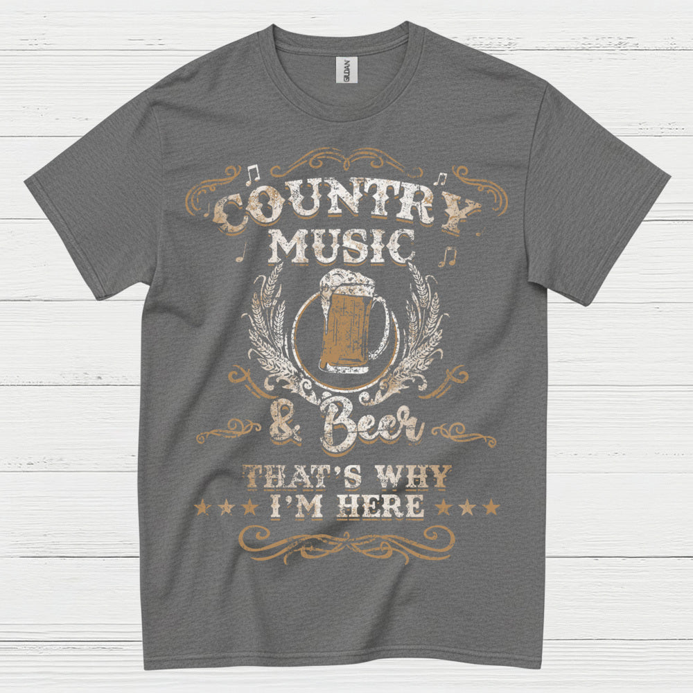 Country Music And Beer T Shirt