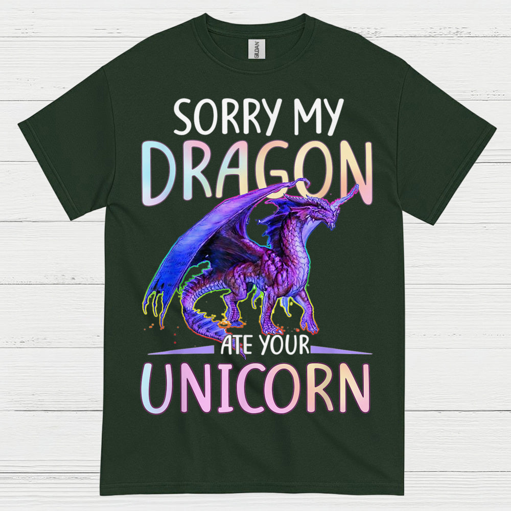 Funny Dragon And Unicorn T Shirt