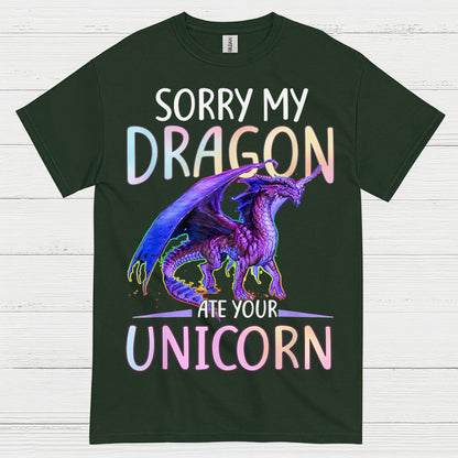 Funny Dragon And Unicorn T Shirt