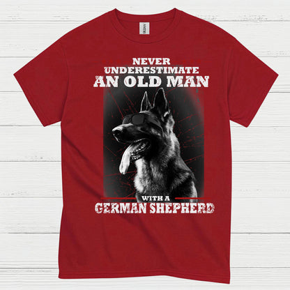 Old Man Shepherd Humor T Shirt