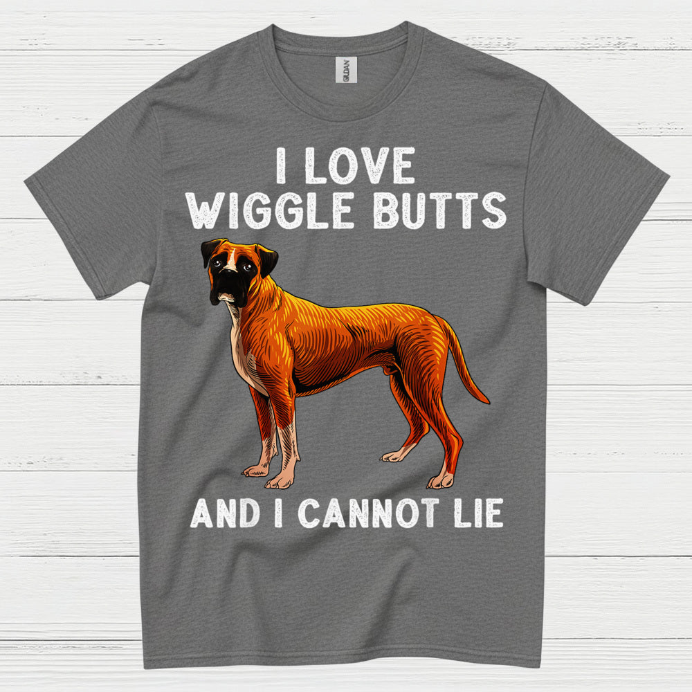 I Love Wiggle Butts Boxer T Shirt