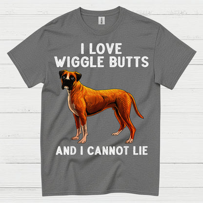I Love Wiggle Butts Boxer T Shirt