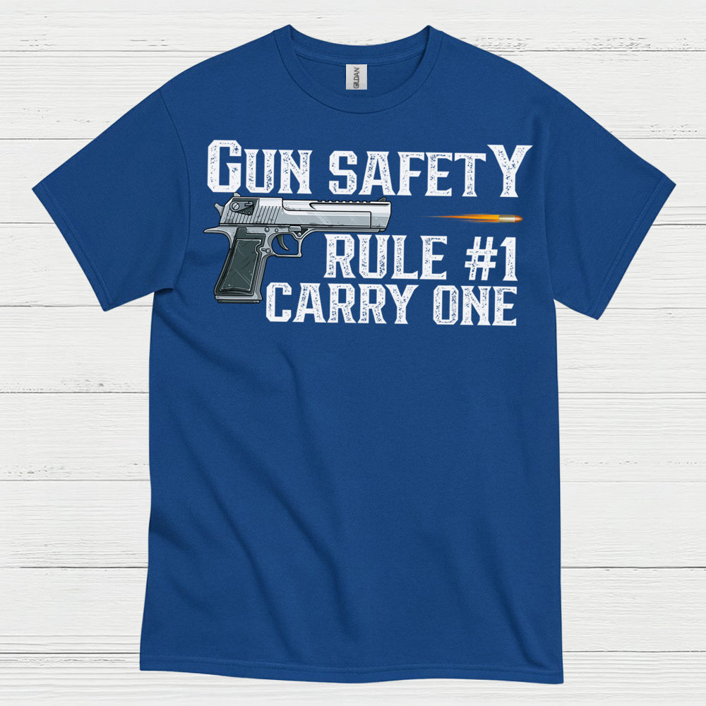 Gun Safety Rule Carry One Tactical T Shirt
