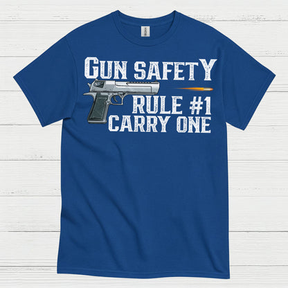 Gun Safety Rule Carry One Tactical T Shirt