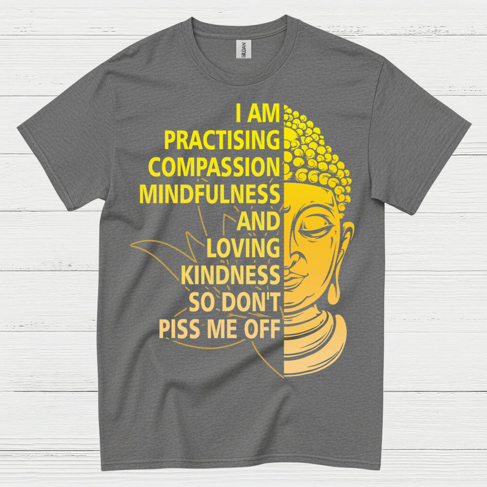 Practicing Compassion Mindfulness Buddha T Shirt