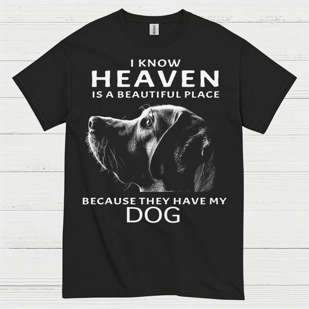 I Know Heaven Is A Beautiful Place Because They Have My Dog T Shirt