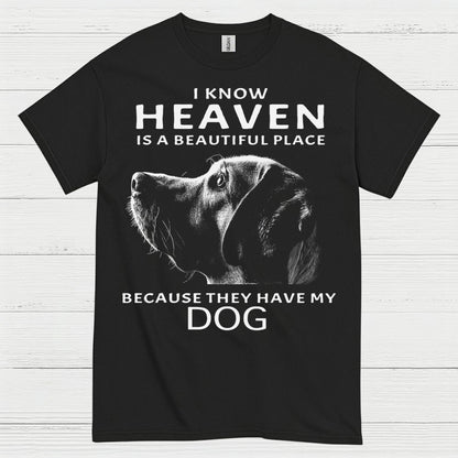 I Know Heaven Is A Beautiful Place Because They Have My Dog T Shirt