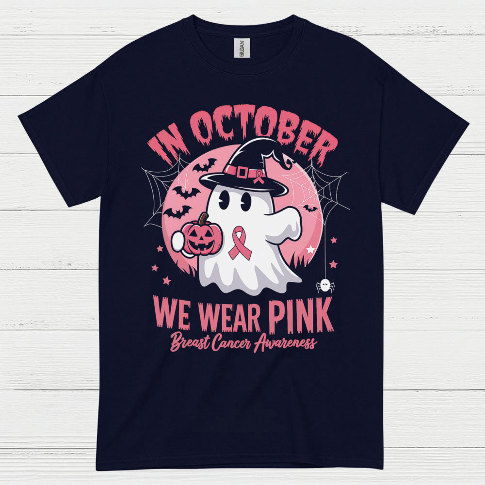 In October We Wear Pink Ghost T Shirt