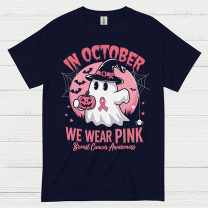 In October We Wear Pink Ghost T Shirt