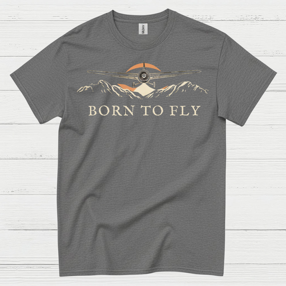 Born To Fly Airplane T Shirt
