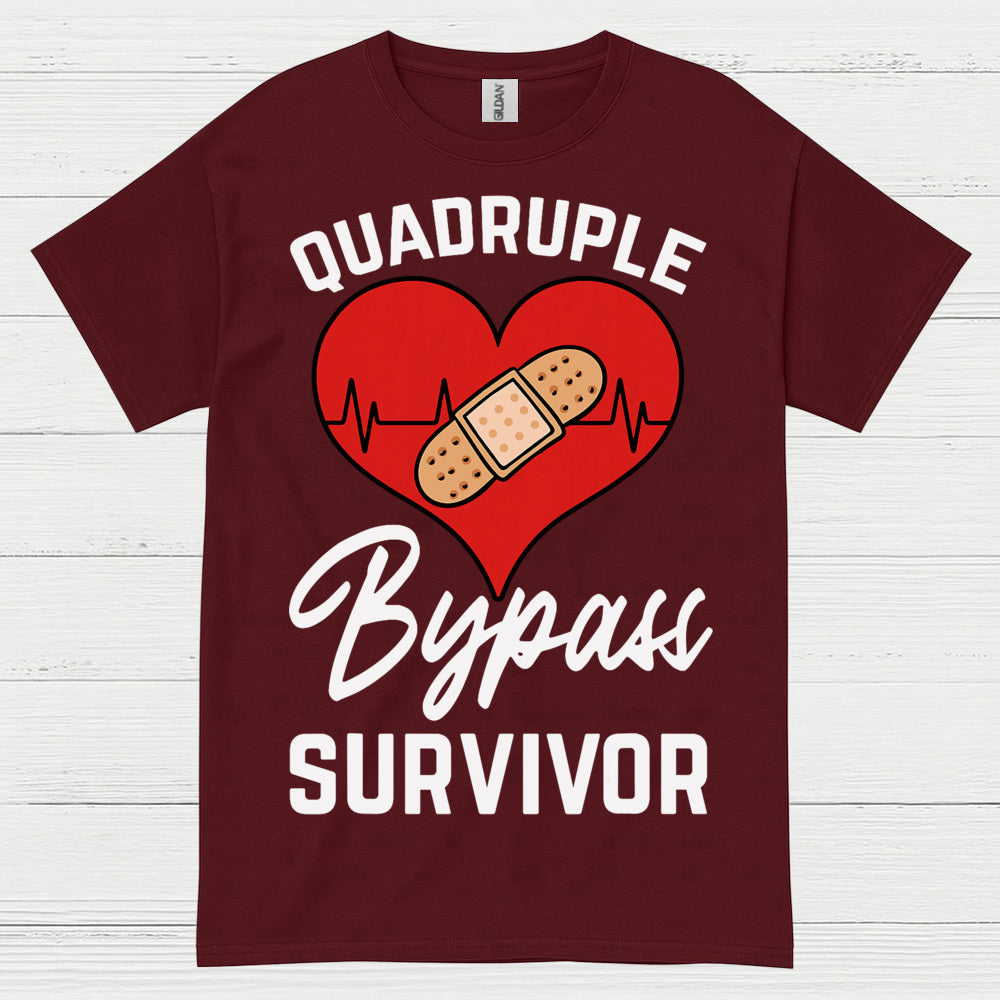 Quadruple Bypass Survivor T Shirt