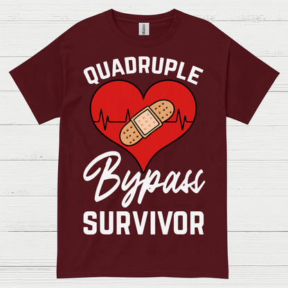 Quadruple Bypass Survivor T Shirt