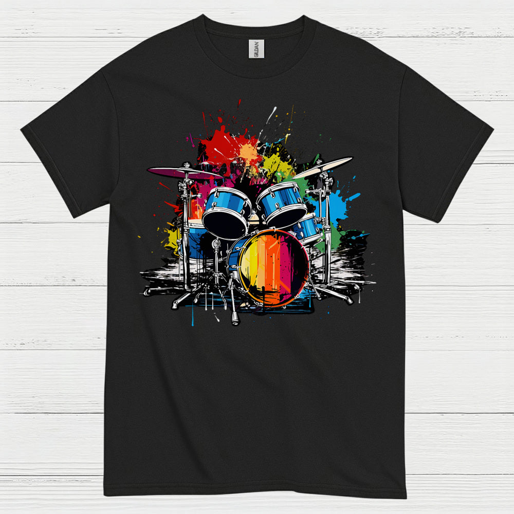 Color Splash Drums T Shirt