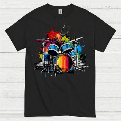 Color Splash Drums T Shirt