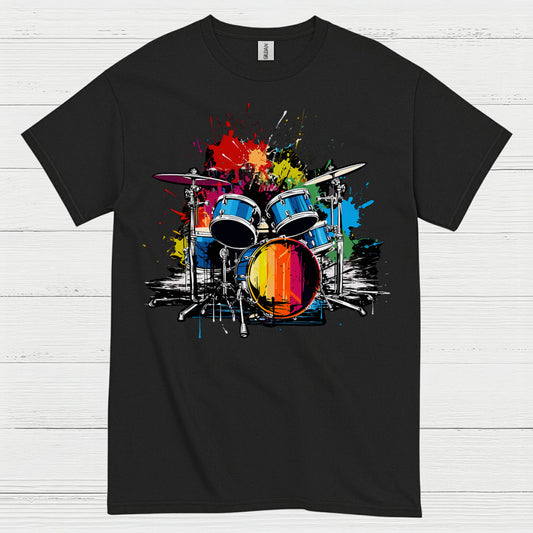 Color Splash Drums T Shirt