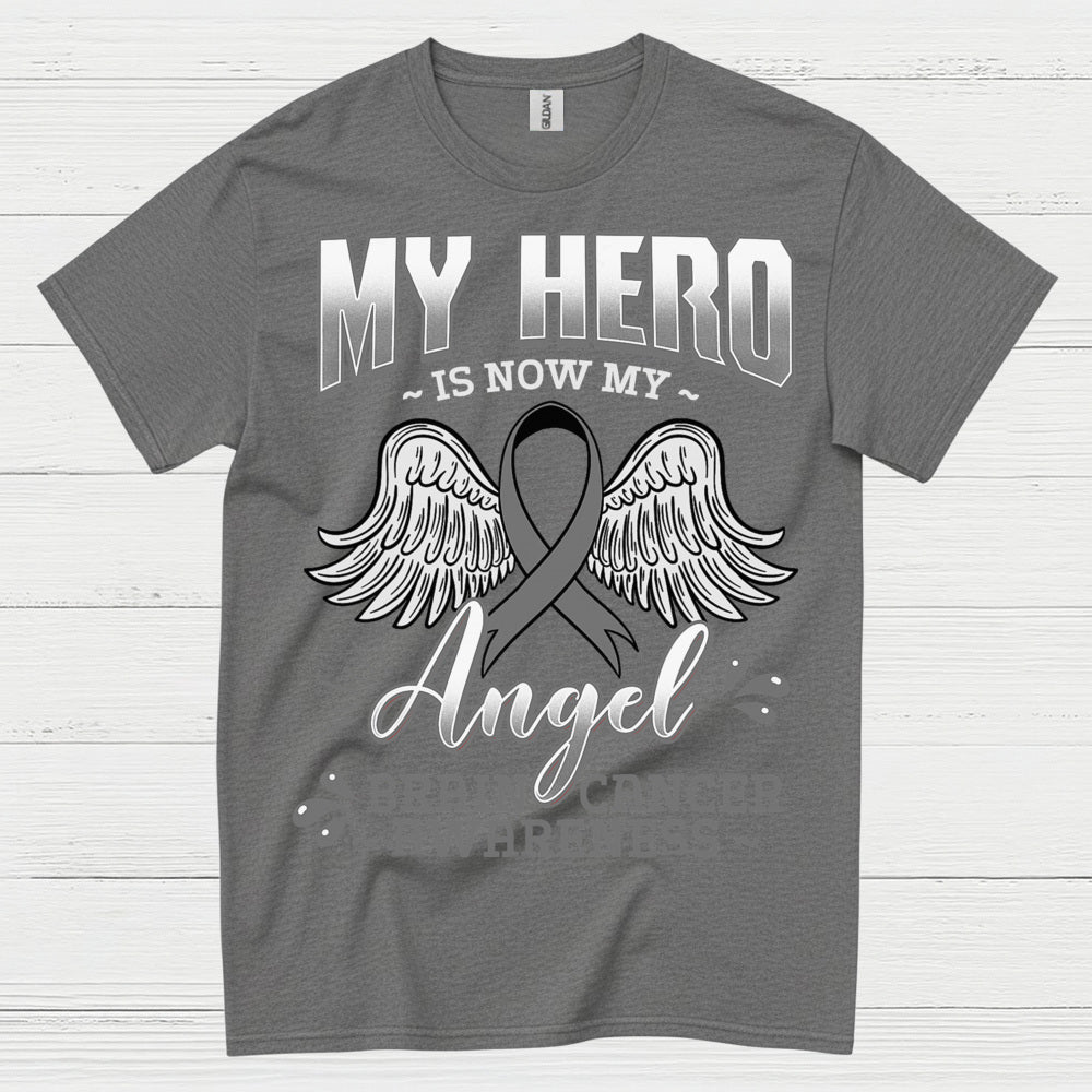 My Hero Is Now My Angel Brain Cancer T Shirt