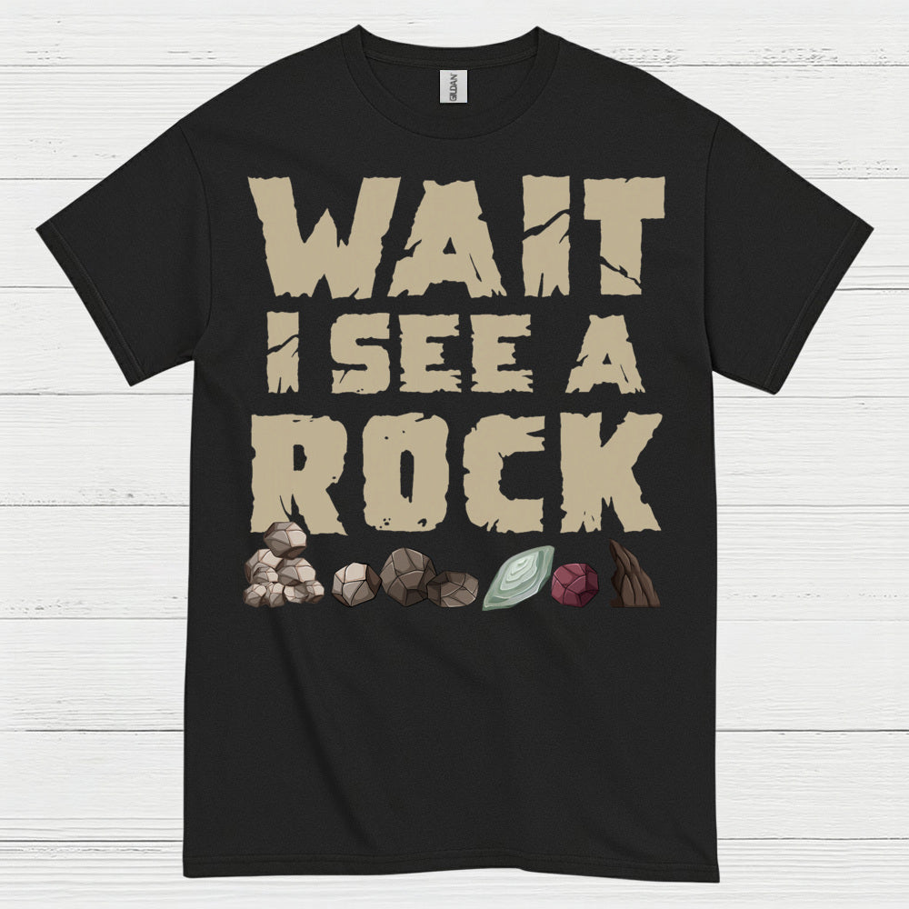 Wait I See A Rock Rock Collector T Shirt