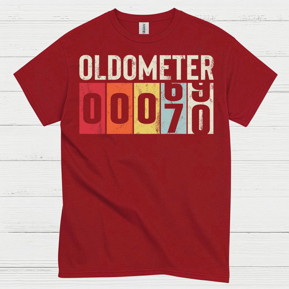 Oldometer 70 Funny Birthday T Shirt