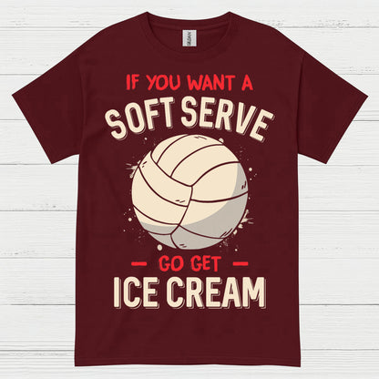 Soft Serve Volleyball Humor T Shirt