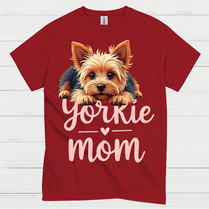 Yorkie Mom Cute Dog Lover T Shirt